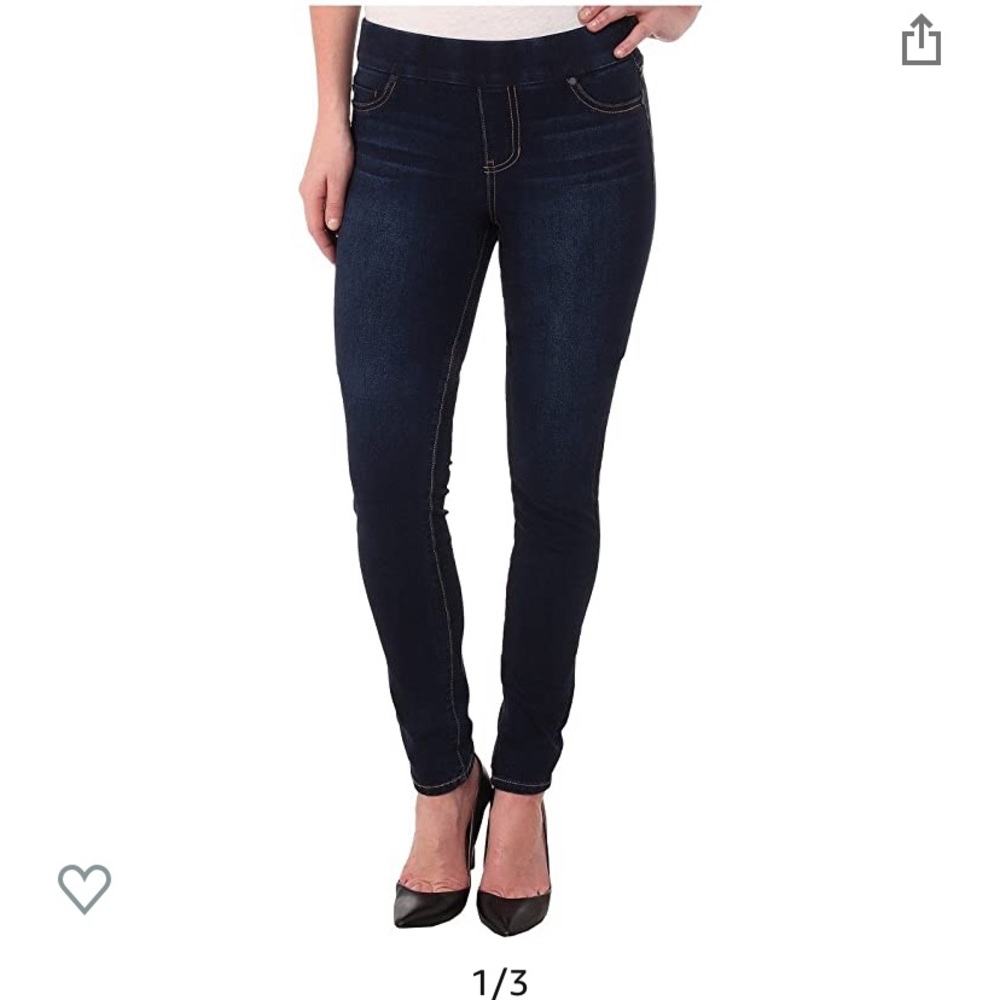 Liverpool Denim Legging with Elastic Waste-band
